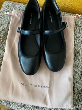 Stuart Weitzman Alice leather Mary Jane flats
